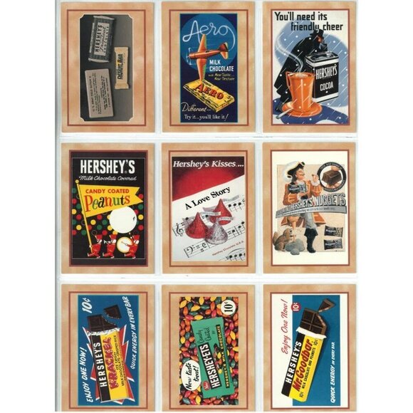 1995 - Hershey's Chocolate Base Card Set 100 Cards Dart Flipcards - Picture 10 of 13